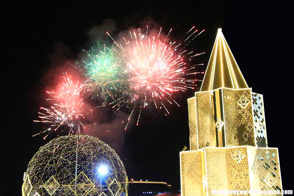 Beautiful Bangkok firework, New Year's Eve