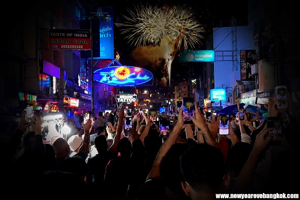 Khao San Road New Year's eve 2024 Bangkok, Thailand. places for new year's eve in Bangkok What to do in bangkok for new year's eve