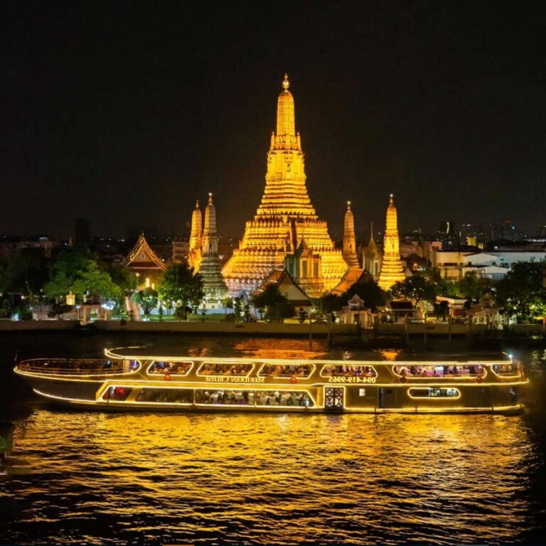 Ring in 2026 New Year's Eve Bangkok Meridian Cruise countdown NYE Bangkok Thailand. on Bangkok's Chao Phraya River. NYE cruise fireworks