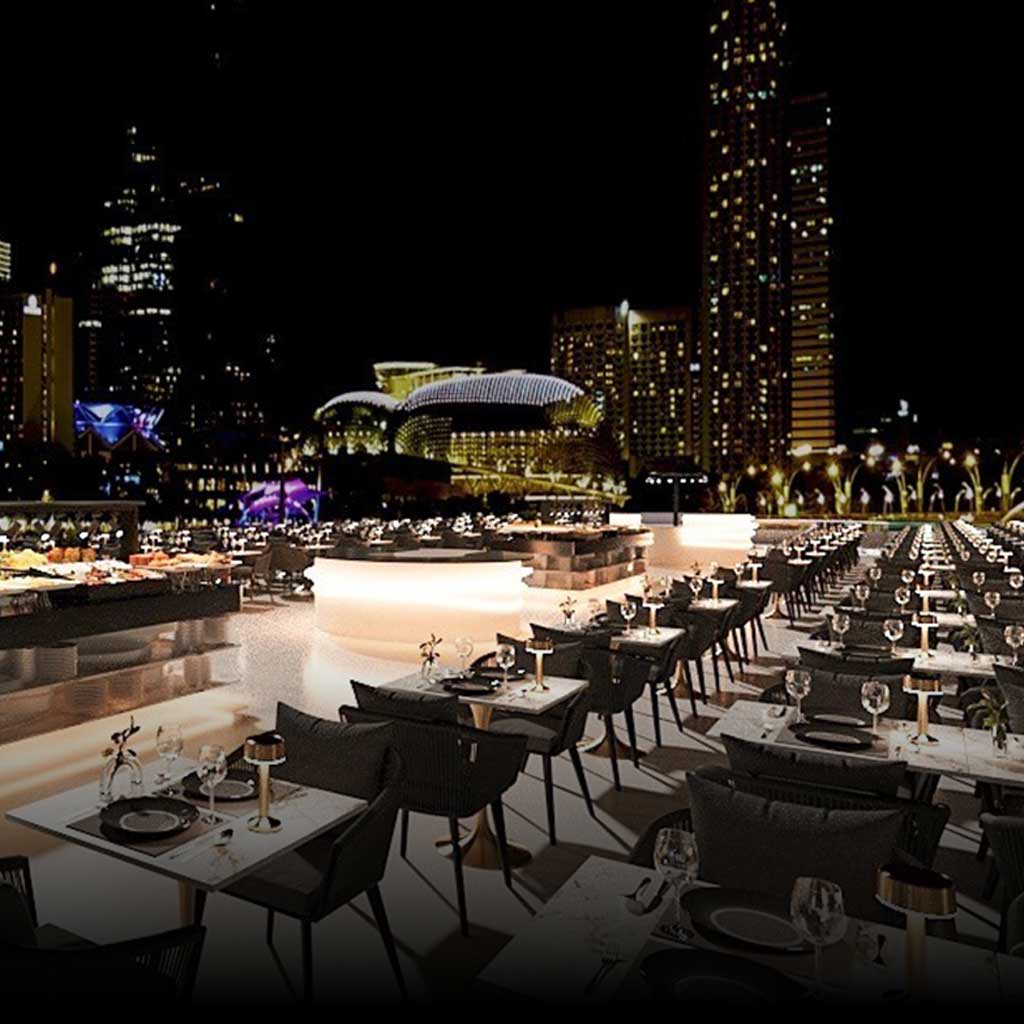 Celebrate New Year's Eve in Bangkok with a luxurious dinner cruise New Year 2026 dinner cruise Bangkok tickets Sawasdee Chaophrya Cruise